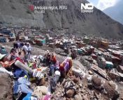 At least 36 people have died in Peru after heavy rain triggered the landslides that buried five gold-mining villages in the south of the country.